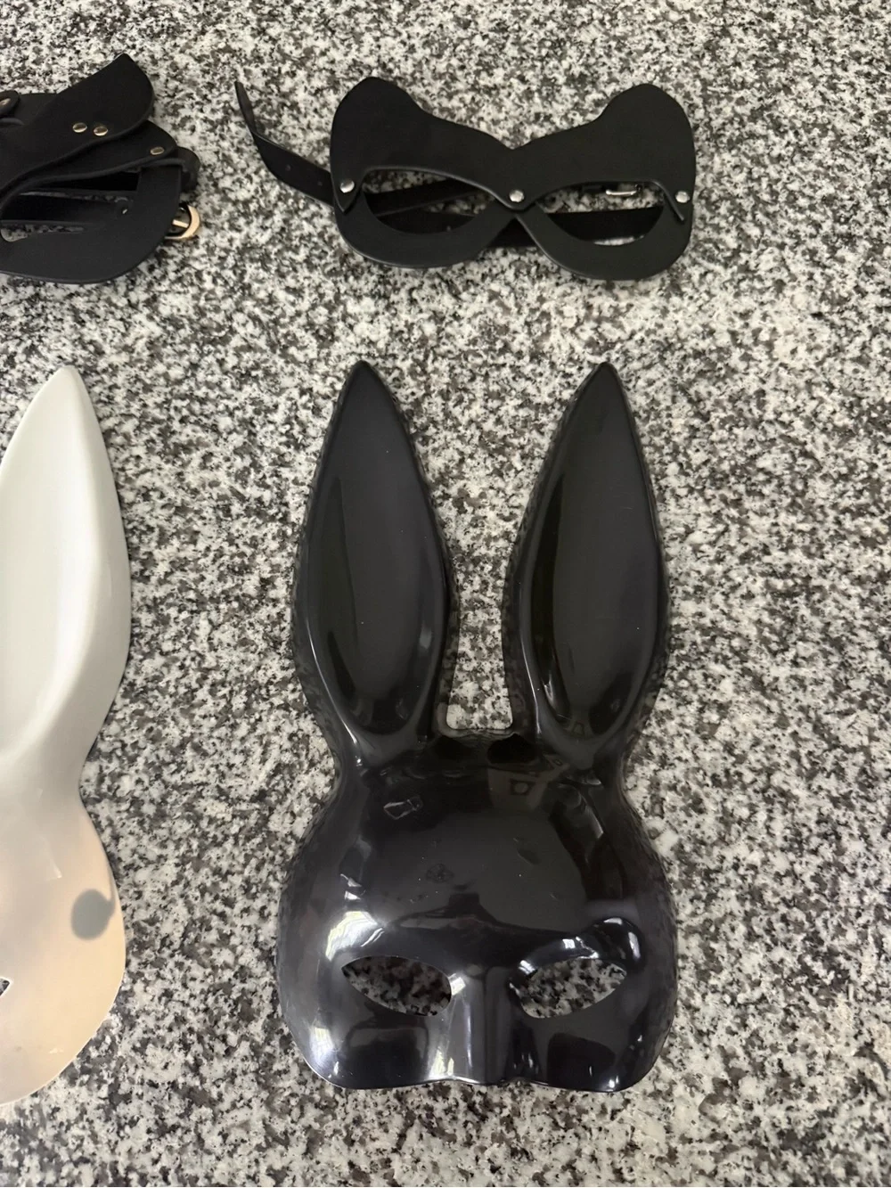 Cat and Bunny Face Masks Halloween Costume 6 Pieces